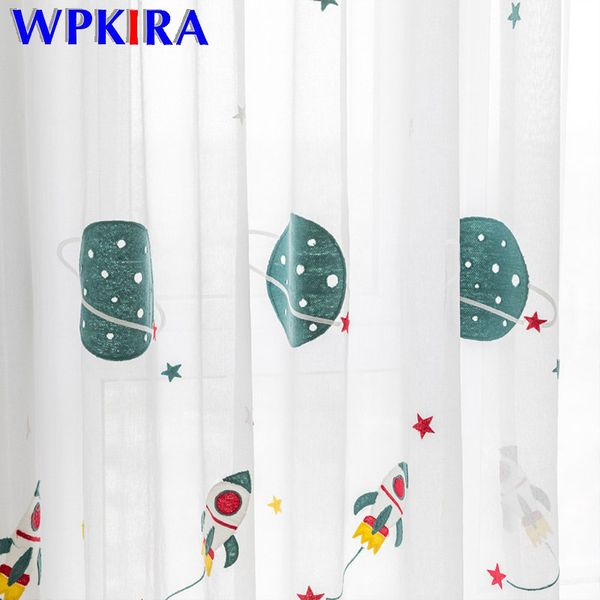 cartoon outer space rocket embroidered voile curtain for kids bedroom living room sheer window drapes luxury children tulle 20d3
cartoon outer space rocket embroidered voile curtain for kids bedroom living room sheer window drapes luxury children tulle 20d3