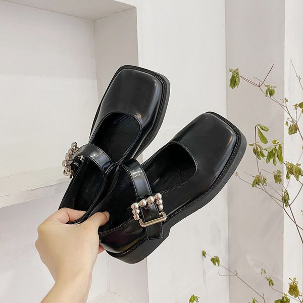 shoes woman flats oxfords women's square toe shallow mouth casual female sneakers all-match british style dress leather summer, Black
shoes woman flats oxfords women's square toe shallow mouth casual female sneakers all-match british style dress leather summer, Black