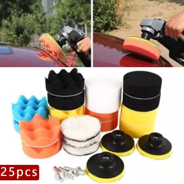 25pcs woolen sponge buffing waxing pads kit for polishing machine with m10 drill car accessories
25pcs woolen sponge buffing waxing pads kit for polishing machine with m10 drill car accessories