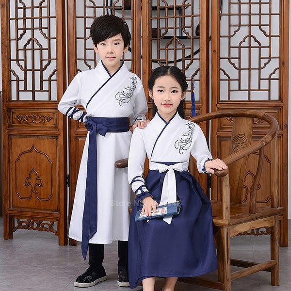 дети детские мальчики девочки китайская традиционная одежда hanfu ancient феникс вышивки stiching stage performance школьная форма set, Blue
дети детские мальчики девочки китайская традиционная одежда hanfu ancient феникс вышивки stiching stage performance школьная форма set, Blue