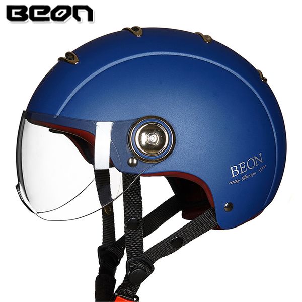 

beon b105 motorcycle helmet half open face moto jet motorbike moto scooter helmets motor helm for crash casque helmets