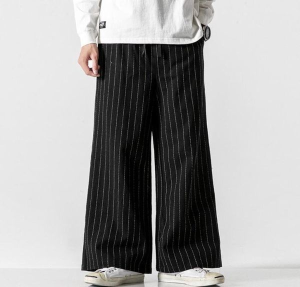 sinicism store men striped chinese style wide leg pants mens japan style loose trousers male oversize vintage casual pants, Black
sinicism store men striped chinese style wide leg pants mens japan style loose trousers male oversize vintage casual pants, Black