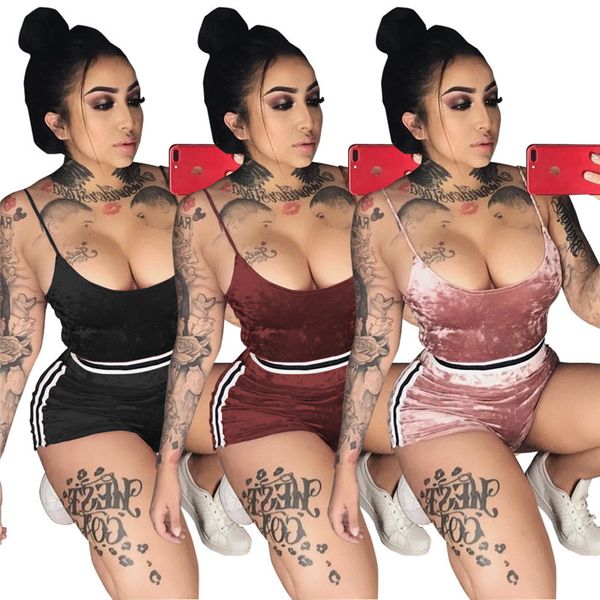 summer pleuche designer womens tracksuits striped panelled fashion suits sleeveless crop short pants women clothes, Gray
summer pleuche designer womens tracksuits striped panelled fashion suits sleeveless crop short pants women clothes, Gray