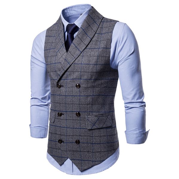 mens double breasted vest men dress suit vest men formal grey suit gilet slim business jacket homme, Black;white
mens double breasted vest men dress suit vest men formal grey suit gilet slim business jacket homme, Black;white