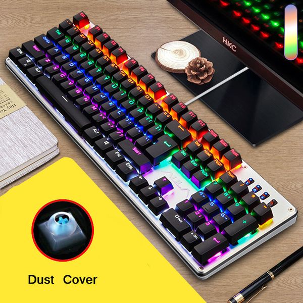 aula mechanical keyboard blue switch game backlight deskcomputer gaming wired 87/104 keys adds dust cover russian sticker
aula mechanical keyboard blue switch game backlight deskcomputer gaming wired 87/104 keys adds dust cover russian sticker