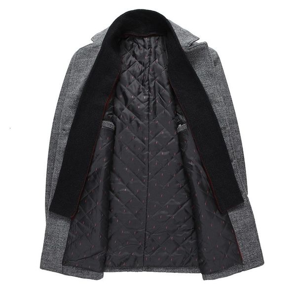 smart casual long sleeve single breasted lapel mens woolen coats winter cotton lining thick warm male loose overcoats plus size, Black
smart casual long sleeve single breasted lapel mens woolen coats winter cotton lining thick warm male loose overcoats plus size, Black