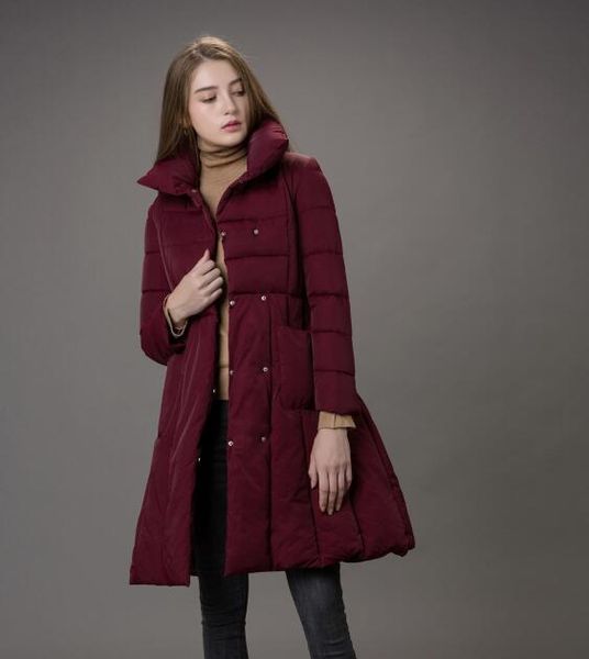 european and american 2018 women's warm thicken cotton padded women's high end skirt type parkas coats 8801, Black
european and american 2018 women's warm thicken cotton padded women's high end skirt type parkas coats 8801, Black