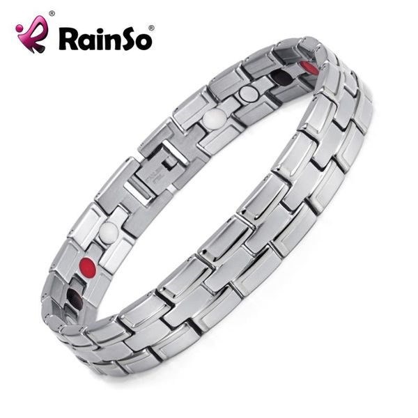 new 2020 fashion rainso brand 3 health care elements stainless steel classic magnetic bracelet for men osb-086-02s, Black
new 2020 fashion rainso brand 3 health care elements stainless steel classic magnetic bracelet for men osb-086-02s, Black