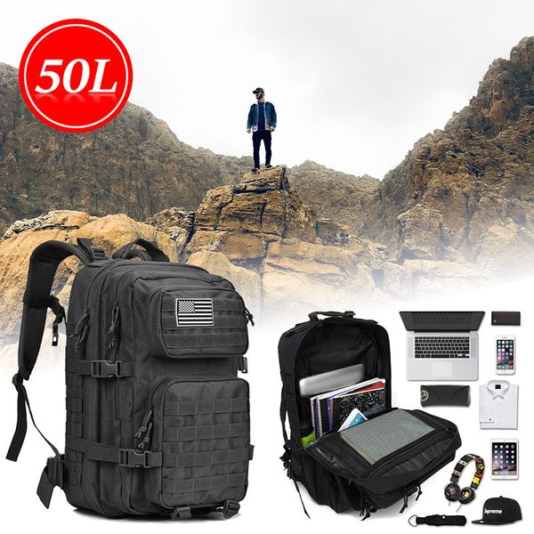 50l large capacity man militarytactical backpacks outdoor waterproof army assault bags 3p sport trekking camping pack
50l large capacity man militarytactical backpacks outdoor waterproof army assault bags 3p sport trekking camping pack