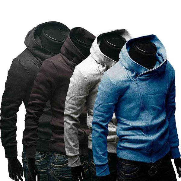 inclined zipper hooded hoodie fleece jacket coat casual fashion men's clothing fs99, Black
inclined zipper hooded hoodie fleece jacket coat casual fashion men's clothing fs99, Black