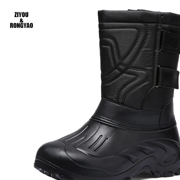 men winter boots 2018 thicken plush winter shoes non-slip waterproof snow boots camouflage men for -40 degrees, Black
men winter boots 2018 thicken plush winter shoes non-slip waterproof snow boots camouflage men for -40 degrees, Black