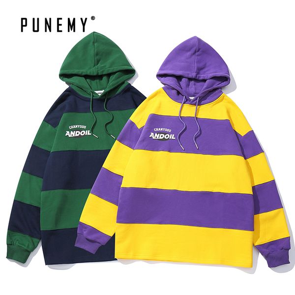 retro streetwear men hoodies striped color block hooded oversize hip hop harajuku cotton sweatshirts pullover swag man's hoodies, Black
retro streetwear men hoodies striped color block hooded oversize hip hop harajuku cotton sweatshirts pullover swag man's hoodies, Black