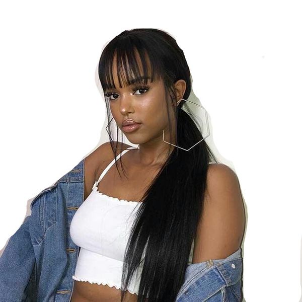 ponytail hair extensions raw virgin indian silky straight wrap drawstring ponytail with clips in natural color 100% human ponytail fast ship, Black
ponytail hair extensions raw virgin indian silky straight wrap drawstring ponytail with clips in natural color 100% human ponytail fast ship, Black