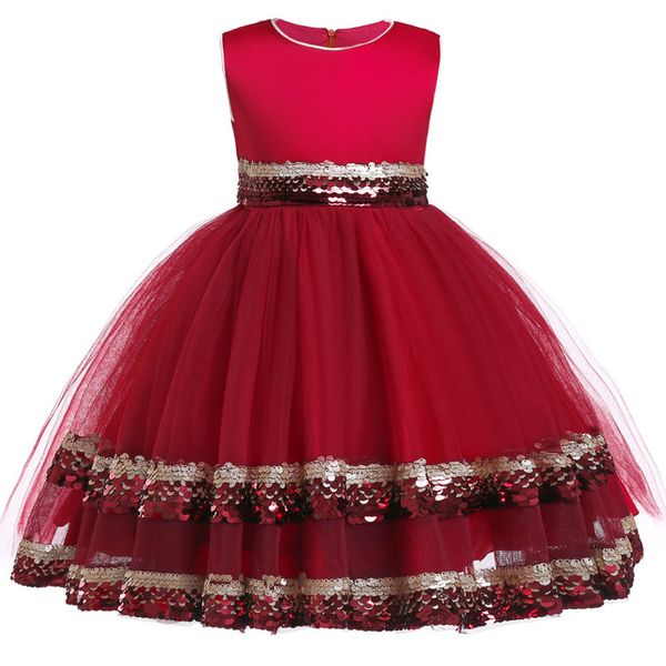 girls dress up to attend the holy communion dinner sequins sleeveless dress flower girl princess peng skirt and wedding, Red;yellow
girls dress up to attend the holy communion dinner sequins sleeveless dress flower girl princess peng skirt and wedding, Red;yellow