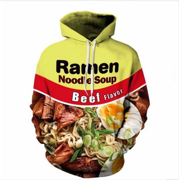 new fashion men/women couples ramen noodle soup funny 3d sweatshirts hoodies autumn winter casual print hooded pullovers hp051, Black
new fashion men/women couples ramen noodle soup funny 3d sweatshirts hoodies autumn winter casual print hooded pullovers hp051, Black