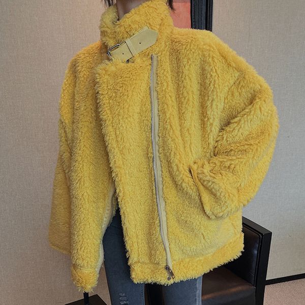 sexemara 2019 winter new full lantern sleeve plush coat zipper open turtleneck solid color ladies fashion loose parkas cpk010, Black
sexemara 2019 winter new full lantern sleeve plush coat zipper open turtleneck solid color ladies fashion loose parkas cpk010, Black