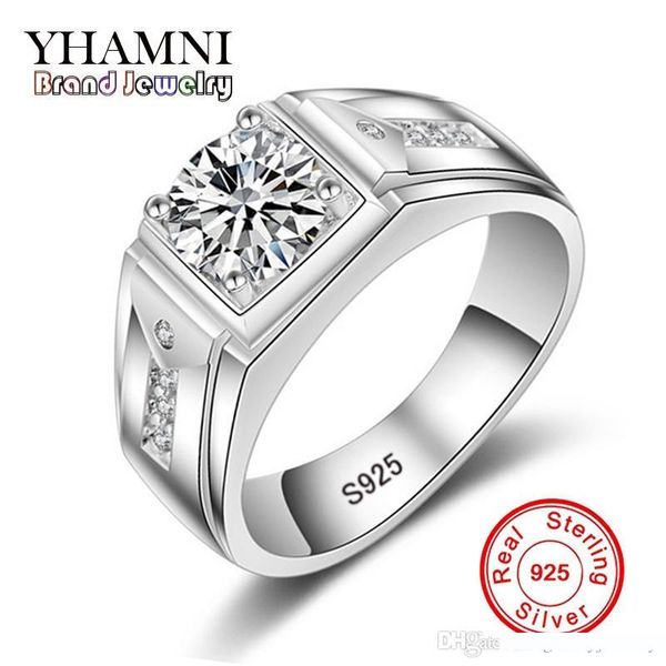 yhamni fashion real 925 sterling silver wedding rings for women & men 1 ct cz diamond engagement ring jewelry mjz009, Slivery;golden
yhamni fashion real 925 sterling silver wedding rings for women & men 1 ct cz diamond engagement ring jewelry mjz009, Slivery;golden