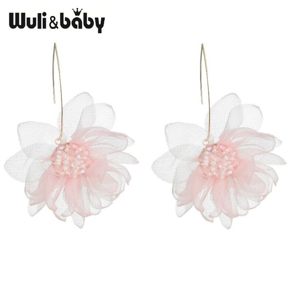 wuli & baby pink gauze big flower dangle earrings women statement holiday earrings, Silver
wuli & baby pink gauze big flower dangle earrings women statement holiday earrings, Silver