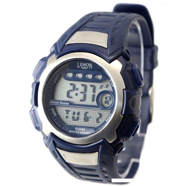 dw326d dark blue watchcase chronograph backlight water resist mens digital watch, Slivery;brown 
dw326d dark blue watchcase chronograph backlight water resist mens digital watch, Slivery;brown