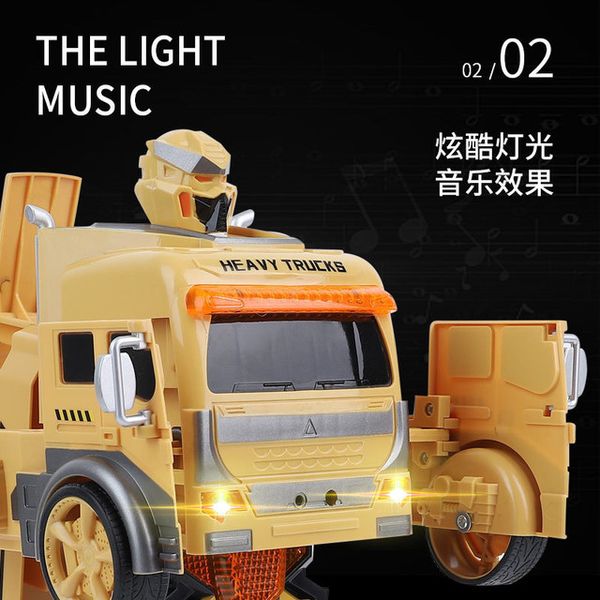 new style voice gesture sensing remote control transformer a key transformation engineering vehicle children's toy car
new style voice gesture sensing remote control transformer a key transformation engineering vehicle children's toy car