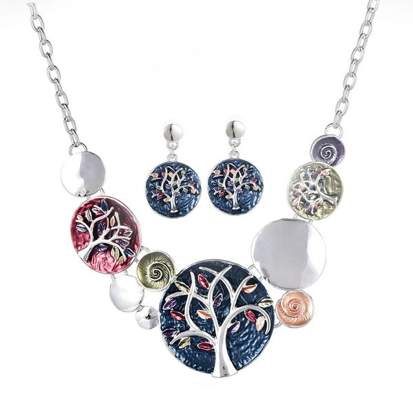 jewelry set elegant drop dangle earrings and necklaces set fashion women's latest design bridal round tree jewelry sets, Silver
jewelry set elegant drop dangle earrings and necklaces set fashion women's latest design bridal round tree jewelry sets, Silver