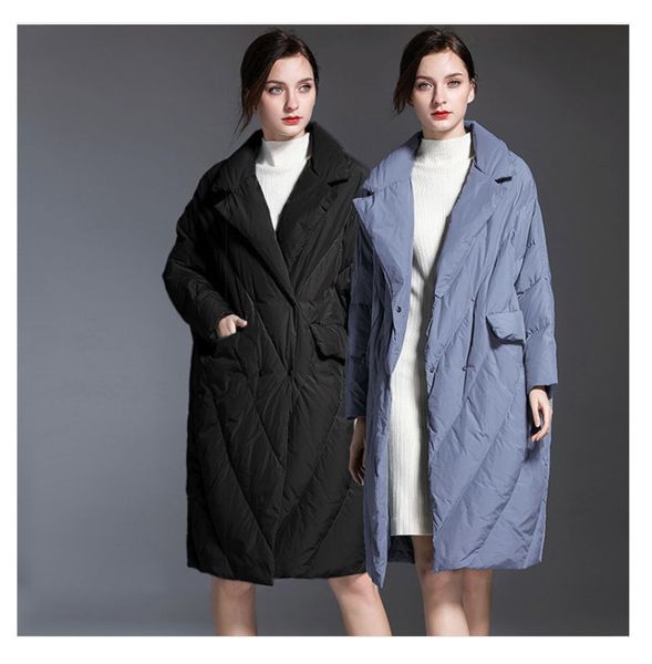 down jacket female 2019 new winter european and american style long white duck down thick fashion jacket female, Black
down jacket female 2019 new winter european and american style long white duck down thick fashion jacket female, Black