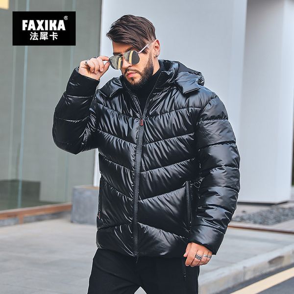 faxika men's pure black tide big yards down cotton clothes fertilizer increase fat bread suits winter coat
faxika men's pure black tide big yards down cotton clothes fertilizer increase fat bread suits winter coat