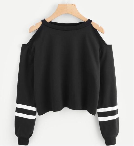 2018 women black off shoulder long sleeve blouse short sweatshirt pullover casual shirt sweatshirt for women new arrival dropship
2018 women black off shoulder long sleeve blouse short sweatshirt pullover casual shirt sweatshirt for women new arrival dropship