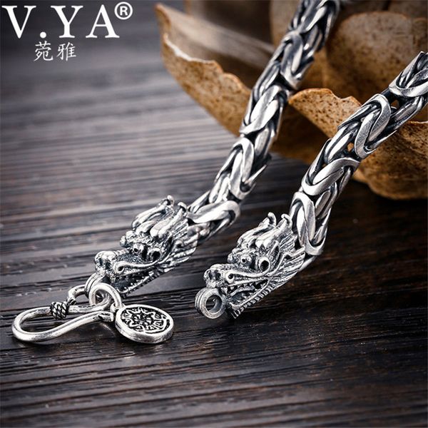 v.ya real 925 sterling silver dragon bracelet for men male vintage heavy bangles bracelets homme silver jewelry, Golden;silver
v.ya real 925 sterling silver dragon bracelet for men male vintage heavy bangles bracelets homme silver jewelry, Golden;silver
