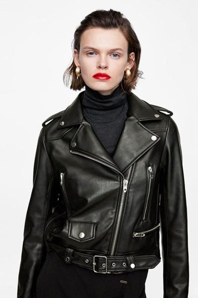 women short leather pu jacke soft motorcycle faux leather jackets ladies long sleeve autumn winter biker streetwear black coat
women short leather pu jacke soft motorcycle faux leather jackets ladies long sleeve autumn winter biker streetwear black coat