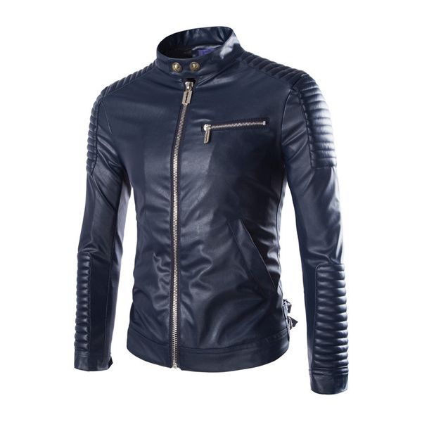 2019 spring and autumn new style special craft design men super stylish locomotive stand collar leather coat py60, Black
2019 spring and autumn new style special craft design men super stylish locomotive stand collar leather coat py60, Black
