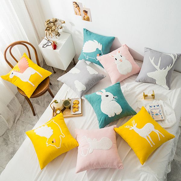 cute cartoon animals pillow cover interesting embroidered fine linen pillow cushion decorative for sofa decor throw pillowcase
cute cartoon animals pillow cover interesting embroidered fine linen pillow cushion decorative for sofa decor throw pillowcase