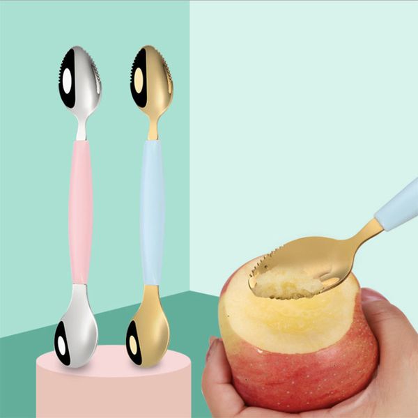children's cutlery stainless steel spoon double head scraping flatware baby fruit supplementary spoon multi-functional dredging tablewa
children's cutlery stainless steel spoon double head scraping flatware baby fruit supplementary spoon multi-functional dredging tablewa