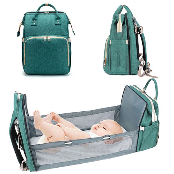Baby Bed Diaper Bag Mom Backpack Multifunctional Bags Maternity Nursing Handbag Stroller Bag Large Capacity Waterproof Mummy