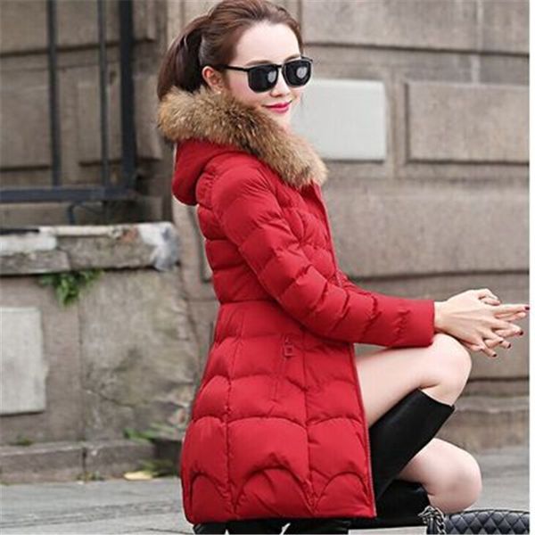 winter coat female cotton-wadded jacket fashion solid slim hooded warm office lady outerwear new women parker g1294, Black
winter coat female cotton-wadded jacket fashion solid slim hooded warm office lady outerwear new women parker g1294, Black