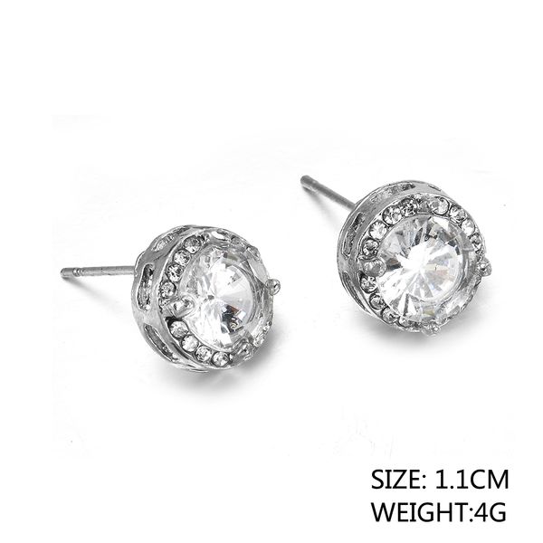 2020 new fashion women girl white rhinestone crystal round metal zircon ear stud earrings patry earring jewelry, Golden;silver
2020 new fashion women girl white rhinestone crystal round metal zircon ear stud earrings patry earring jewelry, Golden;silver