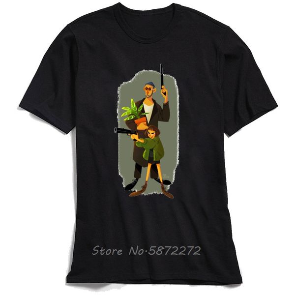 swag men & tees leon and mathilda t-shirt summer cotton tshirt hip hop streetwear leon the professional killer life tshirt, White;black 
swag men & tees leon and mathilda t-shirt summer cotton tshirt hip hop streetwear leon the professional killer life tshirt, White;black