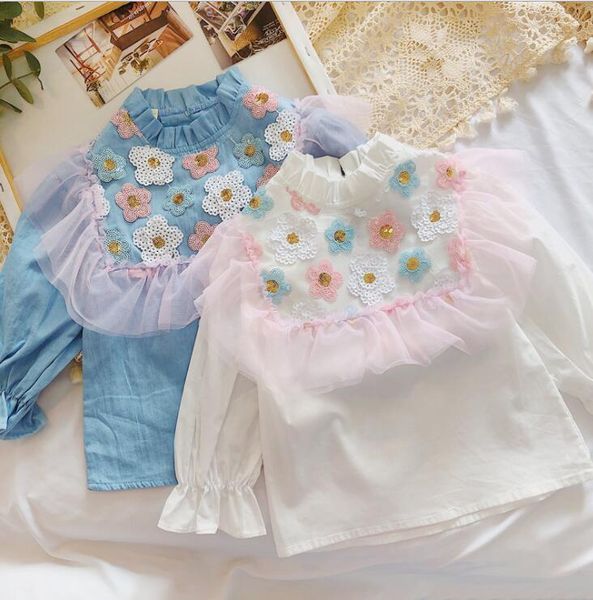 2020 new style girls flower shirt spring cotton fashion girls blouse 3-8t py25, White;black
2020 new style girls flower shirt spring cotton fashion girls blouse 3-8t py25, White;black
