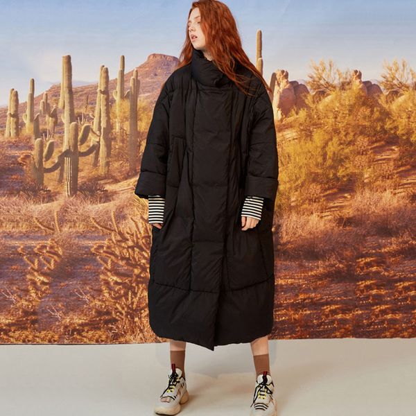 winter women oversize cotton padded jacket female turtleneck solid color long parka snow wear outerwear ladies street overcoats, Black
winter women oversize cotton padded jacket female turtleneck solid color long parka snow wear outerwear ladies street overcoats, Black