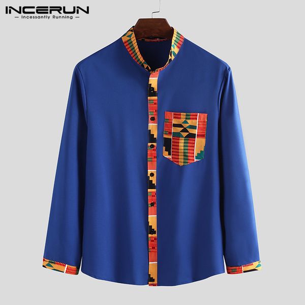 incerun men shirt printed patchwork long sleeve button stand collar casual ethnic dashiki men shirts african clothes s-3xl, White;black
incerun men shirt printed patchwork long sleeve button stand collar casual ethnic dashiki men shirts african clothes s-3xl, White;black