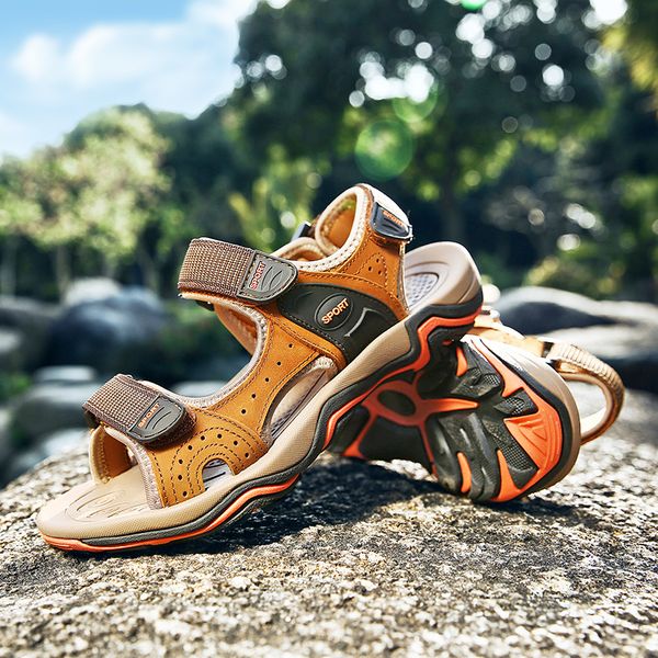 2020 summer sandals mountain sandalia masculina outdoor men mens shoes large sizes 47 genuine leather sandalias hombre, Black
2020 summer sandals mountain sandalia masculina outdoor men mens shoes large sizes 47 genuine leather sandalias hombre, Black