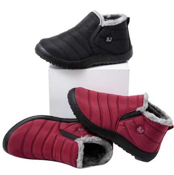 snow boots women shoes warm plush fur ankle boots winter female slip on flat casual shoes waterproof ultralight footwear, Black
snow boots women shoes warm plush fur ankle boots winter female slip on flat casual shoes waterproof ultralight footwear, Black