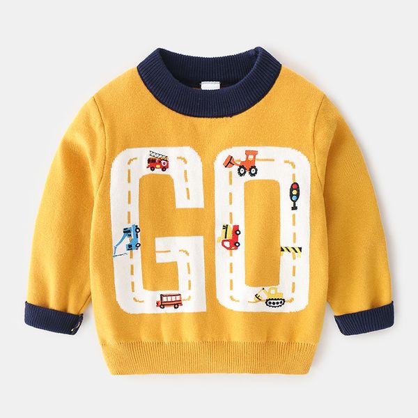 boys' sweater 2019 male baby new style sweater childrenswear small children's western style clothes children yarn spring an, White
boys' sweater 2019 male baby new style sweater childrenswear small children's western style clothes children yarn spring an, White