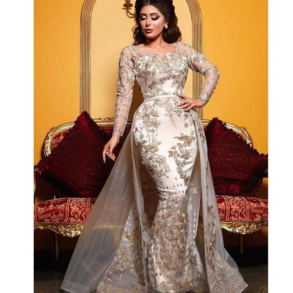 2020 arabiclace beaded evening dresses mermaid long sleeves prom dresses plus size formal party pageant gowns, Black
2020 arabiclace beaded evening dresses mermaid long sleeves prom dresses plus size formal party pageant gowns, Black