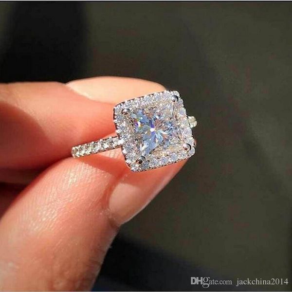 shinning sweet cute luxury jewelry 9625 sterling silver princess cut white z cz diamond gemstones women wedding band ring for lover gift, Slivery;golden
shinning sweet cute luxury jewelry 9625 sterling silver princess cut white z cz diamond gemstones women wedding band ring for lover gift, Slivery;golden