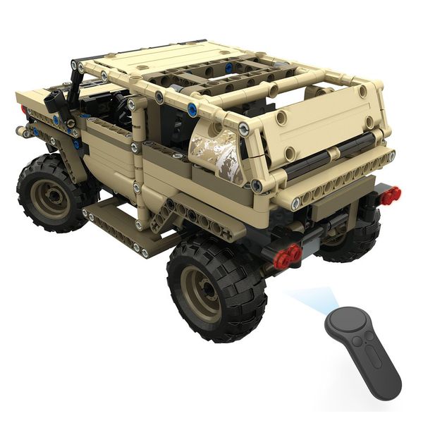 mofun-13009 2.4g 4h usb charging building block simulated military vehicle 538pcs diy electric rc car model for children
mofun-13009 2.4g 4h usb charging building block simulated military vehicle 538pcs diy electric rc car model for children