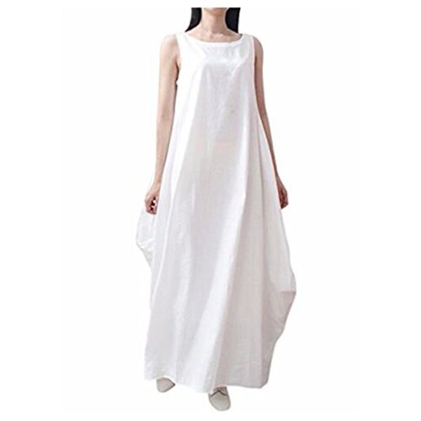 oboss women's solid color casual loose a-line oversized sleeveess cotton & linen baggy dress, Black;gray
oboss women's solid color casual loose a-line oversized sleeveess cotton & linen baggy dress, Black;gray
