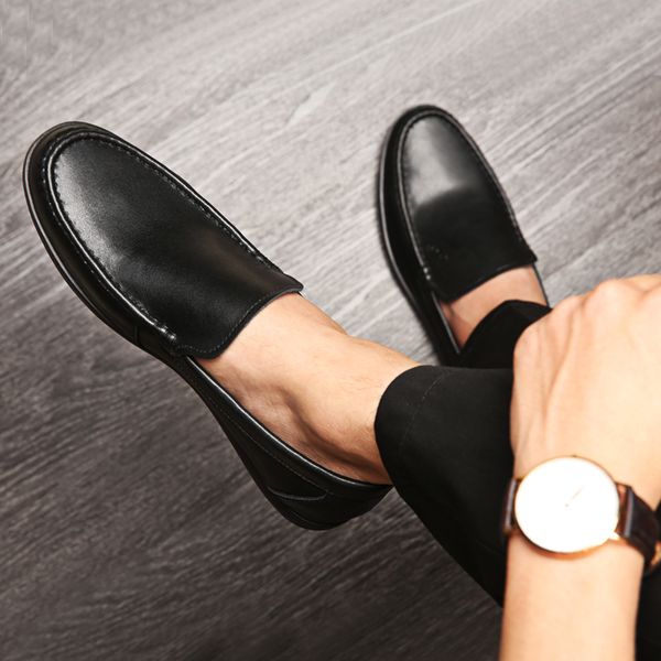goxpacer new men shoes leather flats slip on moccasins casual shoes soft sole male flat heels fashion rubber ing, Black
goxpacer new men shoes leather flats slip on moccasins casual shoes soft sole male flat heels fashion rubber ing, Black
