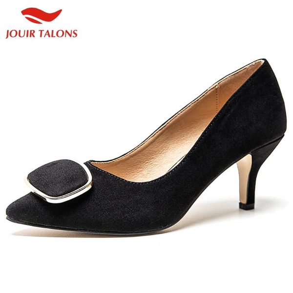 new elegant high heels metal decoration big size 43 woman shoes pointed toe women pumps, Black
new elegant high heels metal decoration big size 43 woman shoes pointed toe women pumps, Black