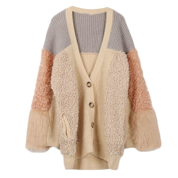 2018 autumn winter new korean style women knitted sweater coat long sleeve cardigans loose jacket single breast patchwork patter, Black;brown
2018 autumn winter new korean style women knitted sweater coat long sleeve cardigans loose jacket single breast patchwork patter, Black;brown